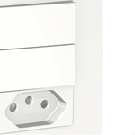 CONJUNTO 2 INTERRUPTORES SIMPLES 10AX + TOMADA BRANCA 2P+T 1  SCHNEIDER ELECTRIC S71333104