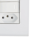 CONJUNTO 2 INTERRUPTOR 10A + 1 TOMADA 2P+T 20A 250V LIZ TRAMONTINA 57170071