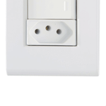 CONJUNTO 2 INTERRUPTOR 10A + 1 TOMADA 2P+T 10A 250V LIZ  TRAMONTINA 57170073