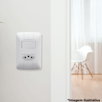 CONJUNTO 1 INTERRUPTOR SIMPLES 6A + 1 TOMADA 2P+T 20A 250V ARIA TRAMONTINA 57241044