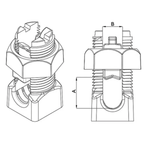 CONECTOR PARAFUSO FENDIDO NU 10MM2 P/A.T CONIMEL PFC402