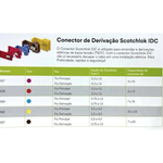 CONECTOR DERIVAÇÃO IDC557EMB 10 PEÇAS 3M  1,00 MM HB004289631