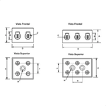 CONECTOR DE PORCELANA 06MM 3 POLOS  G20 CPO10633