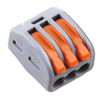 CONECTOR DE EMENDA E DERIVAÇÃO 0,5 A 4MM, 3P, 32A, CINZA DECORLUX CE4323