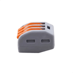 CONECTOR DE EMENDA E DERIVAÇÃO 0,5 A 4MM, 3P, 32A, CINZA DECORLUX CE4323
