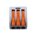 CONECTOR DE EMENDA E DERIVAÇÃO 0,5 A 4MM, 3P, 32A, CINZA DECORLUX CE4323