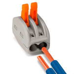 CONECTOR DE EMENDA E DERIVAÇÃO 0,5 A 4MM, 2P, 32A, CINZA DECORLUX CE4322