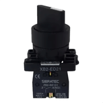 CHAVE SELETORA PLASTICA ED21 - 2 POSICOES - 1NA - MANOPLA CURTA SIBRATEC 04396