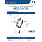 CHAVE FUSIVEL 15KV 100A POLIMERICA GBL CFPL151