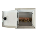 CAIXA EQUALIZAÇÃO EMBUTIR 26X26 CM COM BARRA E 9 TERMINAIS PARATEC 970