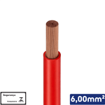 CABO VERMELHO 1KV 6,00 MM2 -