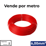 CABO VERMELHO 1KV 6,00 MM2 -