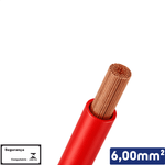 CABO VERMELHO 1KV 6,00 MM2 -