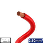 CABO VERMELHO 1KV 2,50 MM2 -