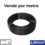 CABO PRETO 1KV 6,00 MM2 -