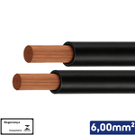 CABO PRETO 1KV 6,00 MM2 -