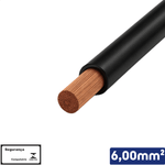 CABO PRETO 1KV 6,00 MM2 -