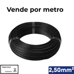 CABO PRETO 1KV 2,50MM2 -
