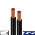 CABO PRETO 1KV 2,50MM2 -