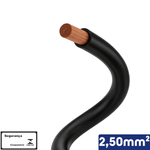 CABO PRETO 1KV 2,50MM2 -