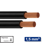 CABO PRETO 1KV 1,50MM2 -