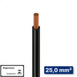 CABO PRETO 1KV 1,50MM2 -