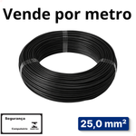 CABO PRETO 0,6/1 KV 25,00 MM2 -