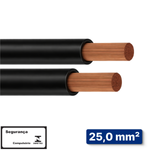 CABO PRETO 0,6/1 KV 25,00 MM2 -
