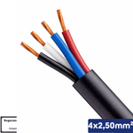 CABO PP PRETO 4X2,50 MM2 1KV -VC/X PP - 14510400956