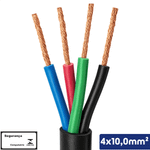 CABO PP PRETO 4X10,00 MM2 1KV -VC/X - 14510401256