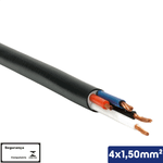 CABO PP PRETO 4X1,50 MM2 1KV -VC/X PP - 14510400856
