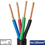 CABO PP PRETO 4X1,50 MM2 1KV -VC/X PP - 14510400856