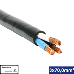 CABO PP PRETO 3X70,00 MM2 1KV -VN/X - 14510301757
