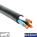 CABO PP PRETO 3X4,00 MM2 1KV -VC/X PP - 14510301056