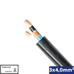 CABO PP PRETO 3X4,00 MM2 1KV -VC/X PP - 14510301056