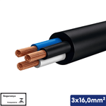 CABO PP PRETO 3X16,00 MM2 1KV -VC/X - 14510301356