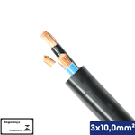 CABO PP PRETO 3X10,00 MM2 1KV -VC/X - 14510301256