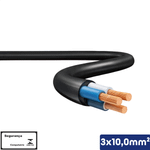 CABO PP PRETO 3X10,00 MM2 1KV -VC/X - 14510301256