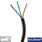 CABO PP PRETO 3X1,50 MM2 300/500V - 110206300150070