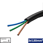 CABO PP PRETO 3X1,50 MM2 300/500V - 110206300150070
