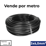 CABO PP PRETO 2X6,00 MM2 1KV -VC/X - 14510201156