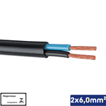 CABO PP PRETO 2X6,00 MM2 1KV -VC/X - 14510201156