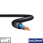 CABO PP PRETO 2X6,00 MM2 1KV -VC/X - 14510201156