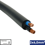 CABO PP PRETO 2X6,00 MM2 1KV -VC/X - 14510201156