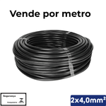 CABO PP PRETO 2X4,00 MM2 1KV -VC/X - 14510201056