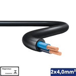 CABO PP PRETO 2X4,00 MM2 1KV -VC/X - 14510201056