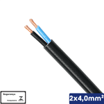 CABO PP PRETO 2X4,00 MM2 1KV -VC/X - 14510201056