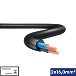 CABO PP PRETO 2X16,00 MM2 1KV -VC/X - 14510201356