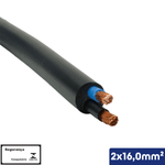 CABO PP PRETO 2X16,00 MM2 1KV -VC/X - 14510201356