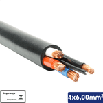CABO PP PRETO 1KV 4X6,00MM - 14510401156 X